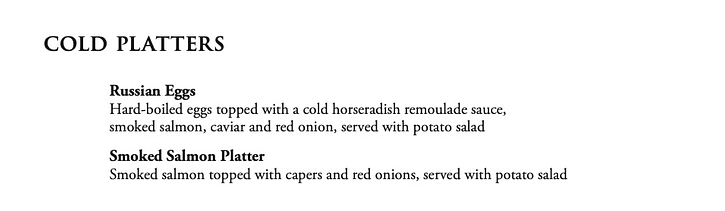 Cold Platter