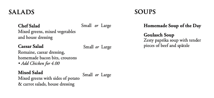 salad soups